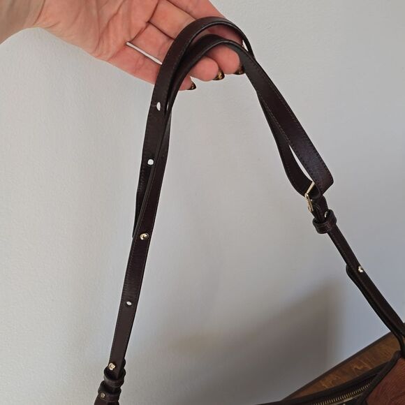 Brahmin | Mini Asher Brown Tyndal Snake Lizard Smooth Leather Satchel - Picture 14 of 16